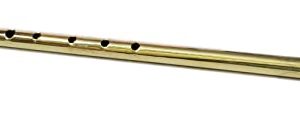 Brass flute for beginners kids traditional handmade indian musical whistles instrument closed hole