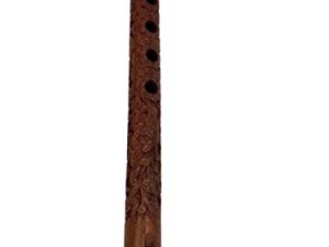 Unique 13" Exotic Authentic Traditional Bamboo Wooden Flute Great Sound Indian Musical Instrument by Bethlehem Gifts TM (Hand Carved)