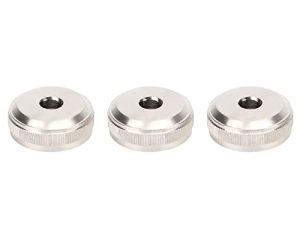 Keenso 3Pcs Trumpet Valve Metal Silver Screw Piston for Trumpet Replacement Musical Instrument Accessories (Trumpet Bottom Valve Cap)