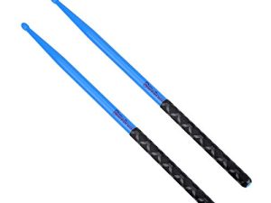 5A Nylon Drumsticks for Drum Set Light Durable Plastic Exercise ANTI-SLIP Handles Drum Sticks for Kids Adults Musical Instrument Percussion Accessories Blue