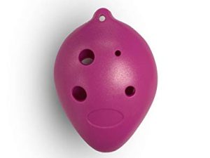 One Good Thing Ocarina Instrument – 6 Hole Plastic Ocarina for Kids – Includes Lanyard for Lightweight and Portable Design Alto C Ocarina – Beginners Sheet Music QR Code (Purple)