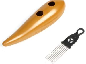 KADIROSA Guiro With Scraper Set Orff Instrument Percussion Musical Instrument for Children