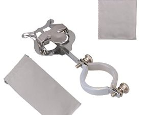 Walmine Silver Clarinet Clamp-On Holder Lyre Musical Sheet Clip Lyre Replacement Parts