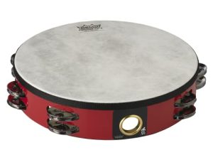 Remo TA-5210-52 Fiberskyn Tambourine - Quadura Deep Red