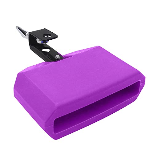 TUOREN 5“ Jam Block Musical Percussion Instrument Plastic Latin Drum Instrument (Purple) TUOREN 5“ Jam Block Musical Percussion Instrument Plastic Latin Drum Instrument (Purple)