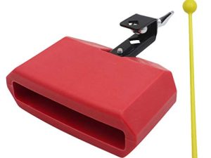 HEALLILY Jam Block Plastic Latin Percussion Block Drum Musical Instrument Kit Noise Maker Drums And Percussion Drum Accessory (Red)