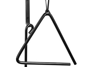 9 Inch Triangle Dinner Bell Hunging Bell Percussion Triangle bell With Striker outdoor bell Wall outside Bell Bracket Mounts indoor Steel Bell