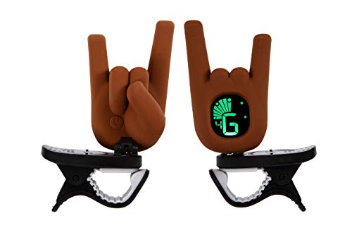 2Eleven Music Clip On Devil Horn Hand Gesture Guitar Tuner with Modes for Guitar 2Eleven Music Clip On Devil Horn Hand Gesture Guitar Tuner with Modes for Guitar