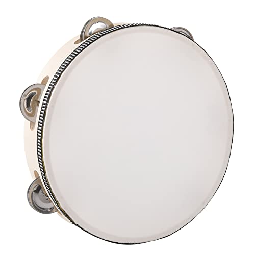 Tambourine for Adults Wooden Tambourine Hand Held Drum Bell Birch Metal Jingles Percussion Percussion Gift Musical Educational Instrument for Church Party(6 inch) Tambourine for Adults Wooden Tambourine Hand Held Drum Bell Birch Metal Jingles Percussion Percussion Gift Musical Educational Instrument for Church Party(6 inch)