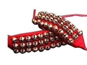 Kathak Ghungroo Anklet Bells Handmade 60 Big Bells Musical Dancing Instrument Classical Bharatnatayam Kuchchipudi Ghungru (Red Paded)