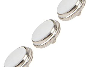 3Pcs Yootones Trumpet Valve Finger Buttons Musical Instruments Accessories Compatible with Trumpet Finger Button Musical Instruments Replacement Parts (White)