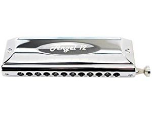 Harmo Angel 12 chromatic harmonica key of A - Designed in the Usa