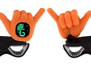 2Eleven Music Hang Loose Shaka Hand Gesture Chromatic Clip On Tuner for Ukulele
