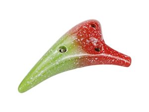 Geesatis Alto C Ceramic Ocarina 12 Hole Ceramic Ocarina Musical Instrument Accessories Ocarina