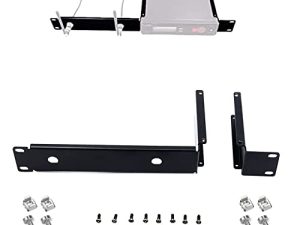 Rhinos Bracket Fit for Shure SLX4 Single Receiver Wireless Microphone Rack Mount Hardware (for 1 Receiver)