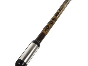 EXCEART Bawu Wind Instrument 1 Set of Bawu Flute Authentic Flute Folk Woodwind Musical Instrument Recorder Traditional Handcrafted Folk Instrument with Storage Box Vertical Bawu Pipe
