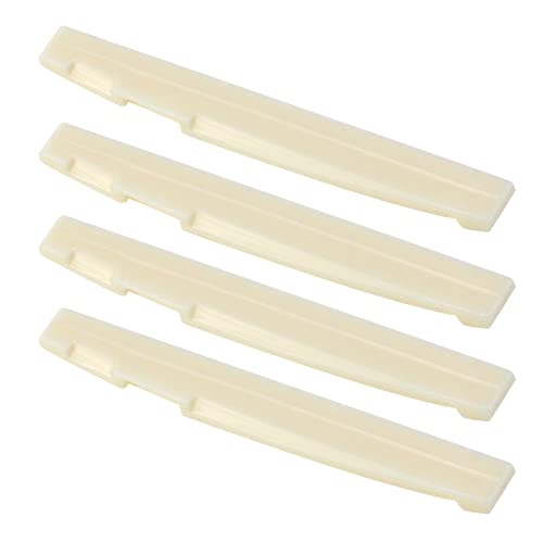 Mewutal 4PCS Plastic Guitar Bridge Saddle Musical Instrument Accessories for 6 String Folk Pop Guitar (Cream Yellow Mewutal 4PCS Plastic Guitar Bridge Saddle Musical Instrument Accessories for 6 String Folk Pop Guitar (Cream Yellow