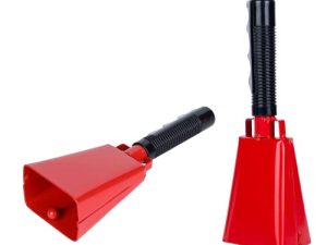 Cow Bell 8inch Steel with Handle Cowbells 2Pack