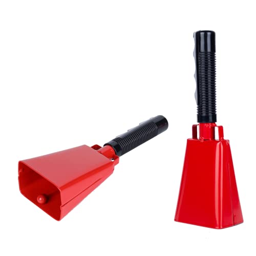Cow Bell 8inch Steel with Handle Cowbells 2Pack Cow Bell 8inch Steel with Handle Cowbells 2Pack