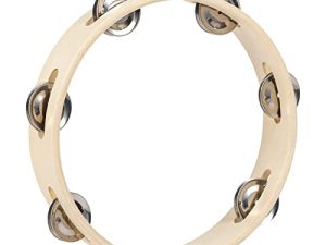 Tambourines for Adults Hand Held Wooden Tambourine