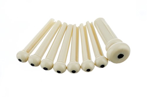 Fender Bridge Pin Set - Ivory w/ Black Dot Fender Bridge Pin Set - Ivory w/ Black Dot