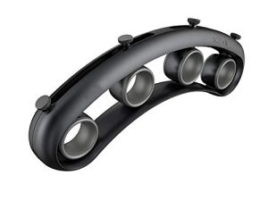 CALIDAKA Guitar Finger Expander Beginner Portable Accessories Force Trainer Home Hand Strengthener Musical Instrument Span Practice Bass Piano Speed Tool(Black)
