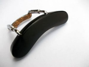 MUSICAL STRING Mandolin Armrest ebony wood with U clamp hardware