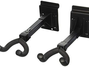 Set of Two (2) Adjustable Guitar & String Instrument Hanger Hook Holder ~ Mount with Screws