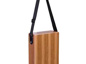 Taruor Portable Traveling Cajon Box Drum Hand Drum Wood Percussion Instrument with Strap Carrying Bag