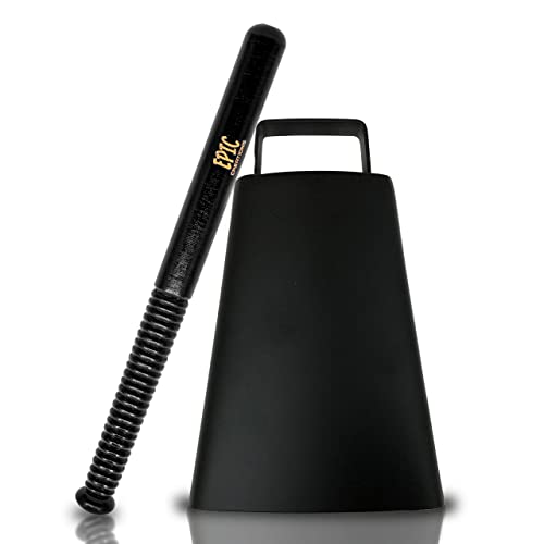 Cow bell with Handle 7 inches and 11” Cowbell Beater Stick - Made of Steel - Antique Cow bells Noise Makers for Football Games Cow bell with Handle 7 inches and 11” Cowbell Beater Stick - Made of Steel - Antique Cow bells Noise Makers for Football Games