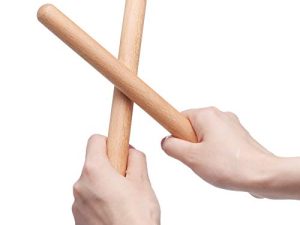 8 Inch Classical Wood Claves Musical Percussion Instrument
