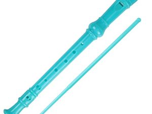 Soprano Recorder Descant Flauta Recorder 8 Hole ABS Clarinet German Style Treble flute C Key for Kids Children With Fingering Chart Instructions with Cleaning Rod Bag green