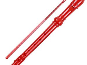 Soprano Recorder Descant Flauta Recorder 8 Hole ABS Clarinet German Style Treble flute C Key With Fingering Chart Instructions with Cleaning Rod Bag