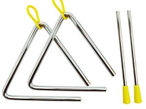 2pcs 5 Inches Musical Triangle