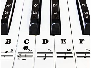 Piano Keyboard Stickers for 37/49/54/61/88 Key