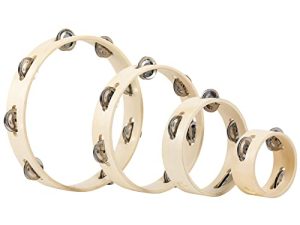 Tambourines for Adults Hand Held Wooden Tambourine