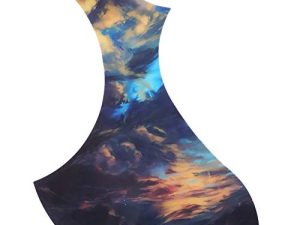 Guitar Pickguard,Acoustic Guitar Pickguard Self‑Adhesive Decoration Musical Instrument Accessories Suitable For Folk Guitars(2) Played Accessories