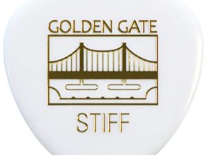 Golden Gate MP-324 Deluxe Flat Pick - Rounded Triangle - White - Stiff
