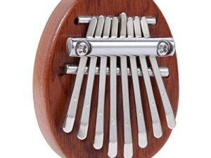 HoozGee Kalimba Mini Thumb Piano 8 Keys Marimbas Portable Wooden Finger Marimbas with Lanyard Special Gifts for Kids and Adults Beginners (Mini Kalimba)