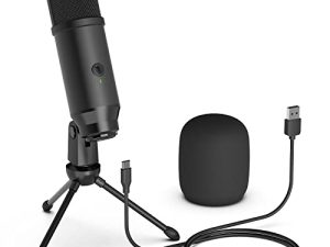 Lavales Condenser Microphone USB Microphone with Tripod for Streaming