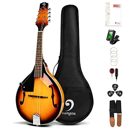 Vangoa LEFT-HANDED Mandolin Musical Instrument Vangoa LEFT-HANDED Mandolin Musical Instrument