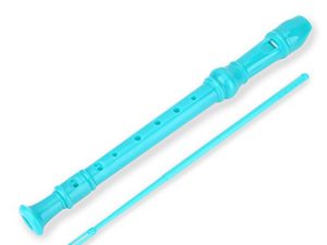 Student Recorder Flute 8 Holes High Pitch Soprano Descant Recorder Abs Instruments Reed Pipe With Cleaning Bar For Kids & Adults (Green) Recorder Instrument Descant Recorders For Children