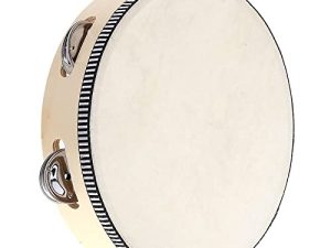 Handheld Tambourine Wooden Drum