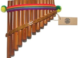 Beautiful InkaTumi Decorative Bamboo Pan Flute - Artisan handmade from Peru