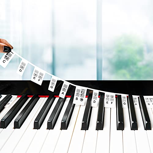 Piano Keyboard Stickers for Beginners Kids Removable Piano Keyboard Stickers for Beginners Kids Removable