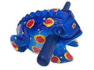 5 Inch Guiros Percussion Instruments Wooden Frog