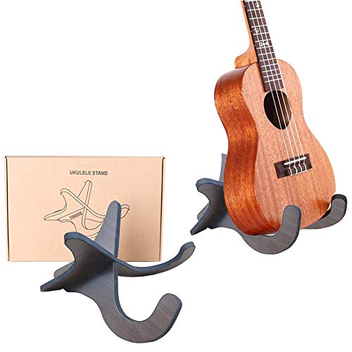 TIHOOD Wooden Ukelele Stand Holder Musical Instrument Stand Concert Portable Wood Stand for Small Guitar TIHOOD Wooden Ukelele Stand Holder Musical Instrument Stand Concert Portable Wood Stand for Small Guitar