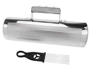 Coshar Stainless Steel Guiro with Scraper Orff Percussion Instruments Musical Training Tool