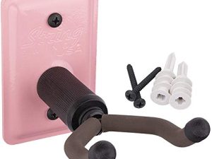 String Swing Ukulele Wall Mount Stand for Mandolin Ukele Banjo – Concert Pineapple Soprano Tenor and Baritone Compatible – Safety Home or Studio Accessories without Case – Pink PCC11UK