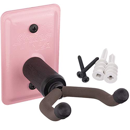 String Swing Ukulele Wall Mount Stand for Mandolin Ukele Banjo – Concert Pineapple Soprano Tenor and Baritone Compatible – Safety Home or Studio Accessories without Case – Pink PCC11UK String Swing Ukulele Wall Mount Stand for Mandolin Ukele Banjo – Concert Pineapple Soprano Tenor and Baritone Compatible – Safety Home or Studio Accessories without Case – Pink PCC11UK